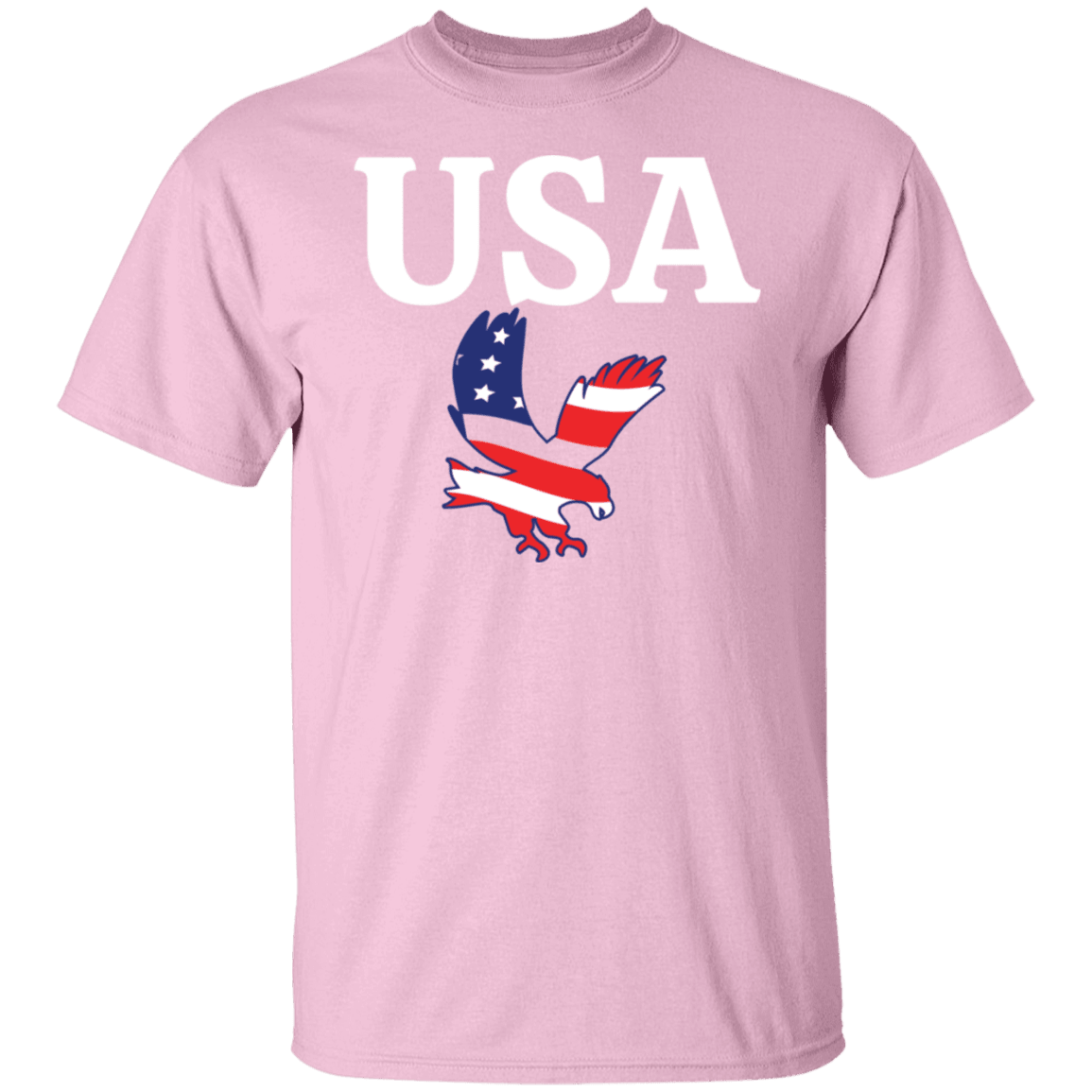 USA T-Shirt (White Design) - ALL4THEGIFTOFIT