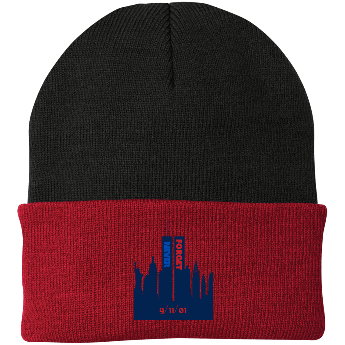 Never Forget (3) - CP90 Embroidered Knit Cap - ALL4THEGIFTOFIT