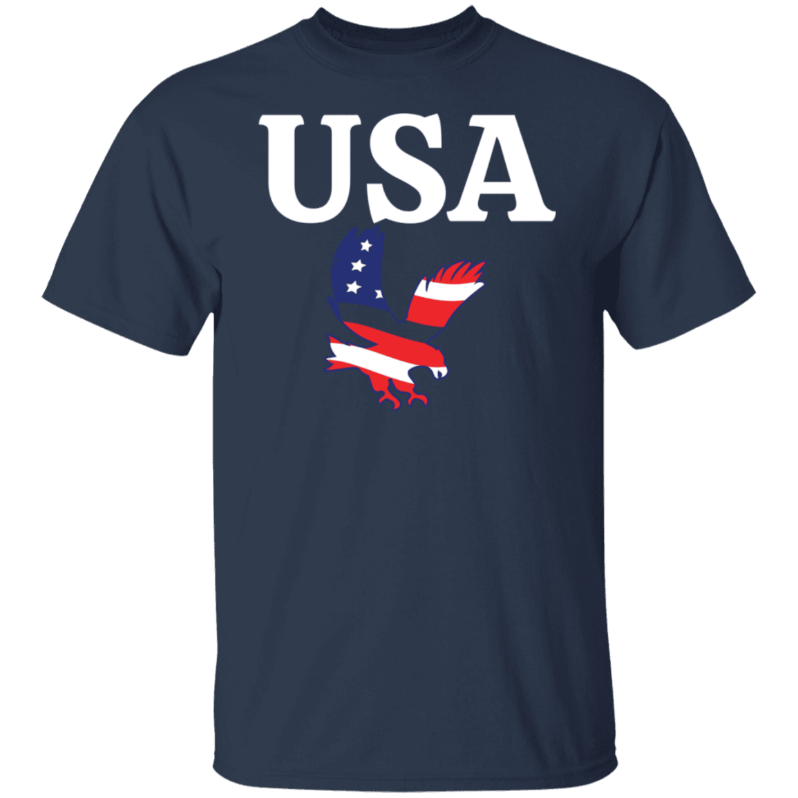 USA T-Shirt (White Design) - ALL4THEGIFTOFIT