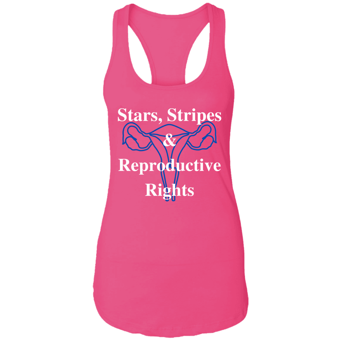 Stars, Stripes & Reproductive Rights - White & Blue Design - ALL4THEGIFTOFIT