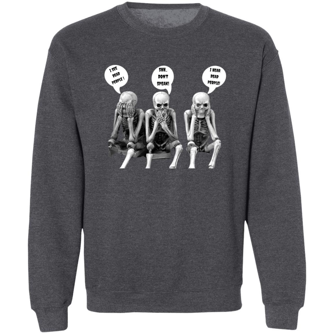 Three Skeletons - G180 Crewneck Pullover Sweatshirt - ALL4THEGIFTOFIT