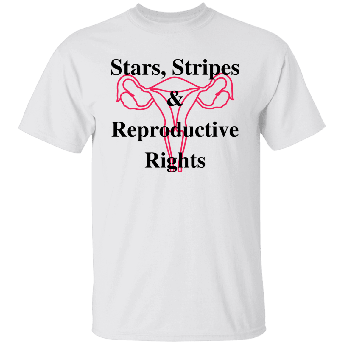 Stars, Stripes & Reproductive Rights - Black & Red Design - ALL4THEGIFTOFIT