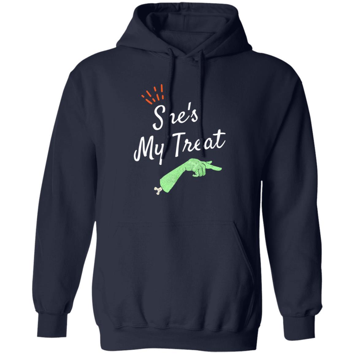 She's My Treat (Halloween) - G185 Pullover Hoodie - ALL4THEGIFTOFIT