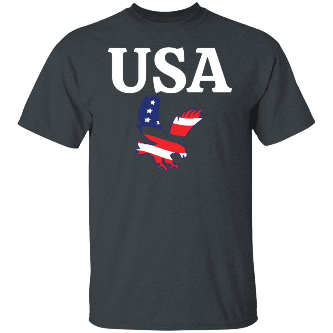 USA T-Shirt (White Design) - ALL4THEGIFTOFIT