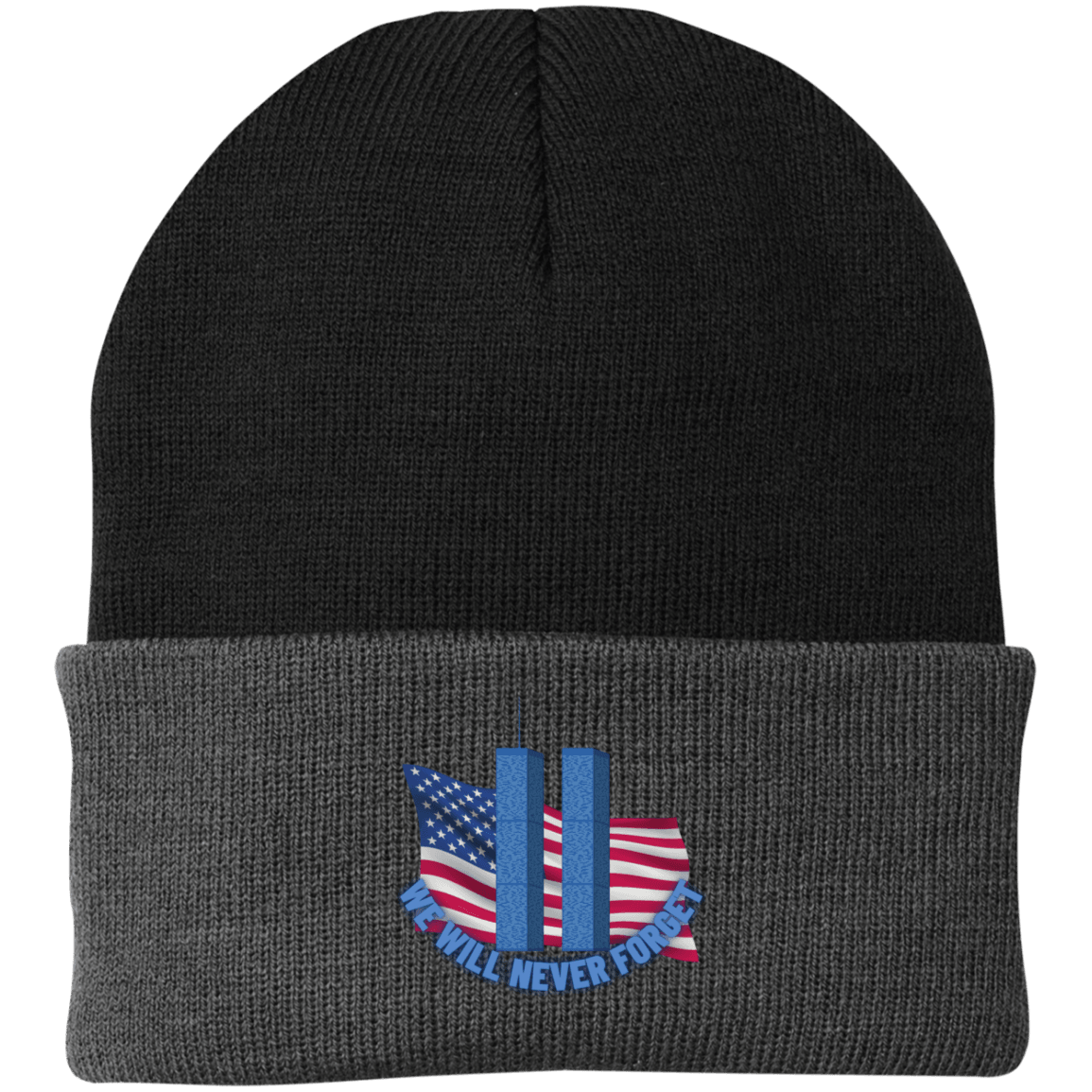 Never Forget (4) - CP90 Embroidered Knit Cap - ALL4THEGIFTOFIT