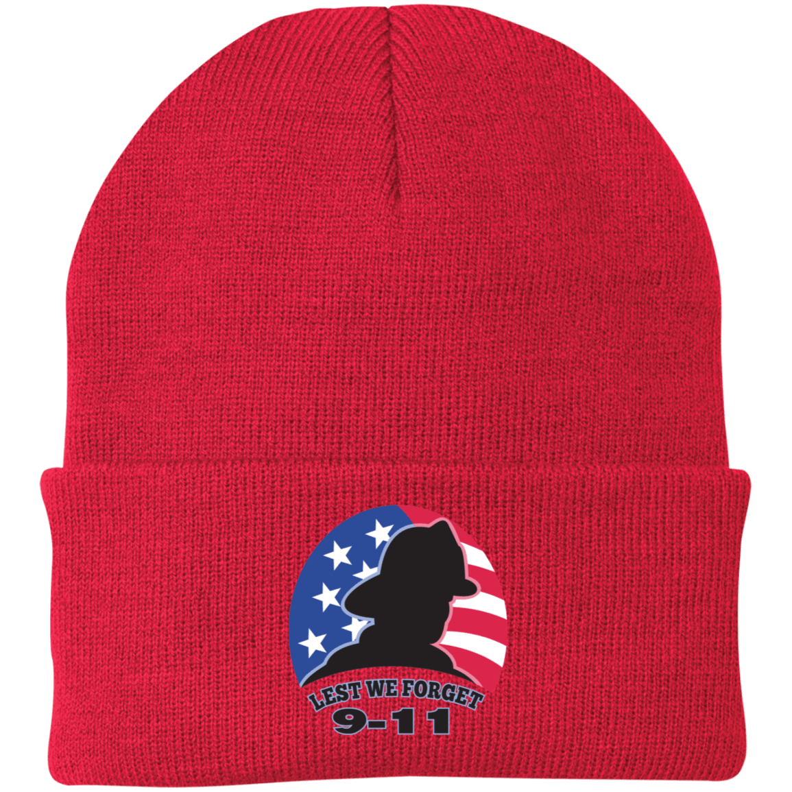 Never Forget (5) - CP90 Embroidered Knit Cap - ALL4THEGIFTOFIT