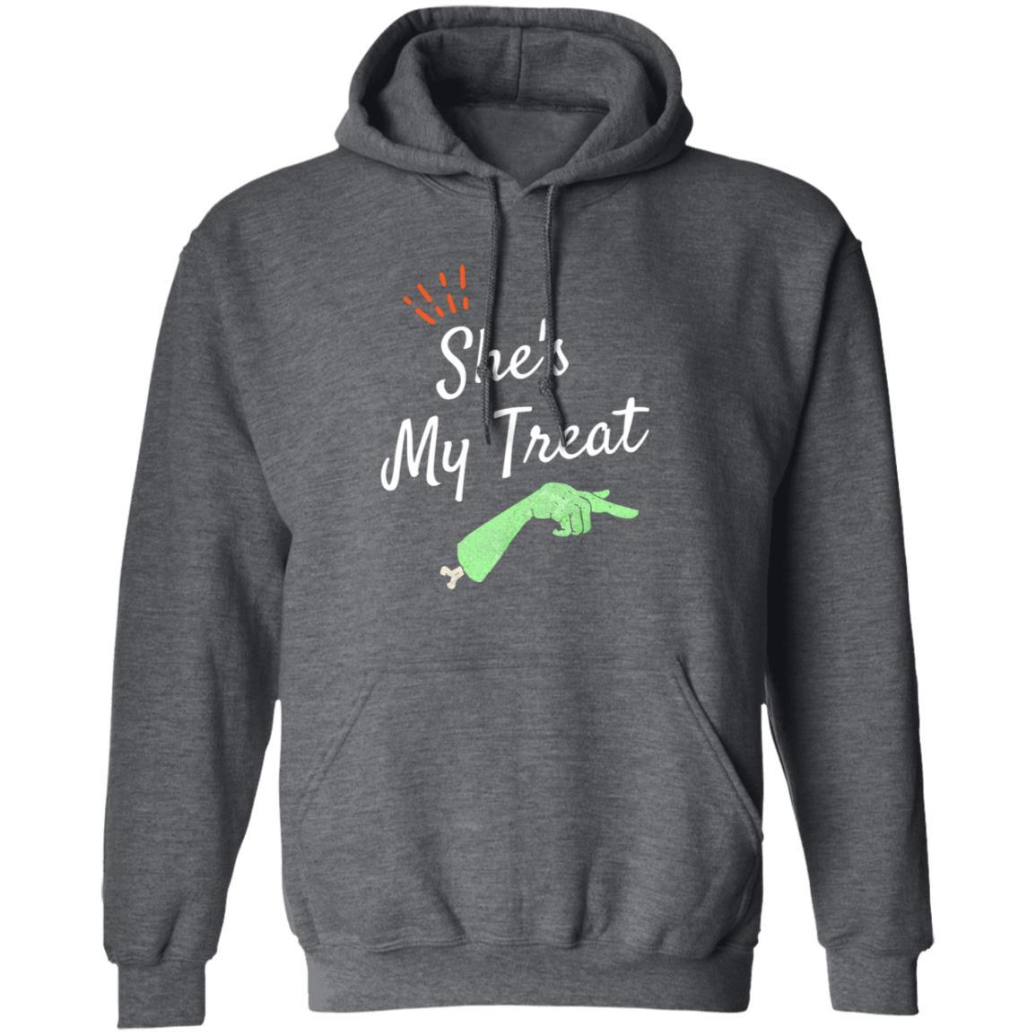 She's My Treat (Halloween) - G185 Pullover Hoodie - ALL4THEGIFTOFIT