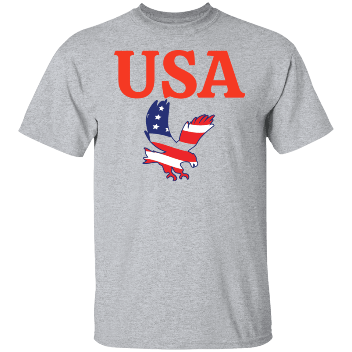 USA T-Shirt (Red Design) - ALL4THEGIFTOFIT