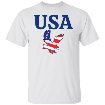 USA T-Shirt (Blue Design) - ALL4THEGIFTOFIT