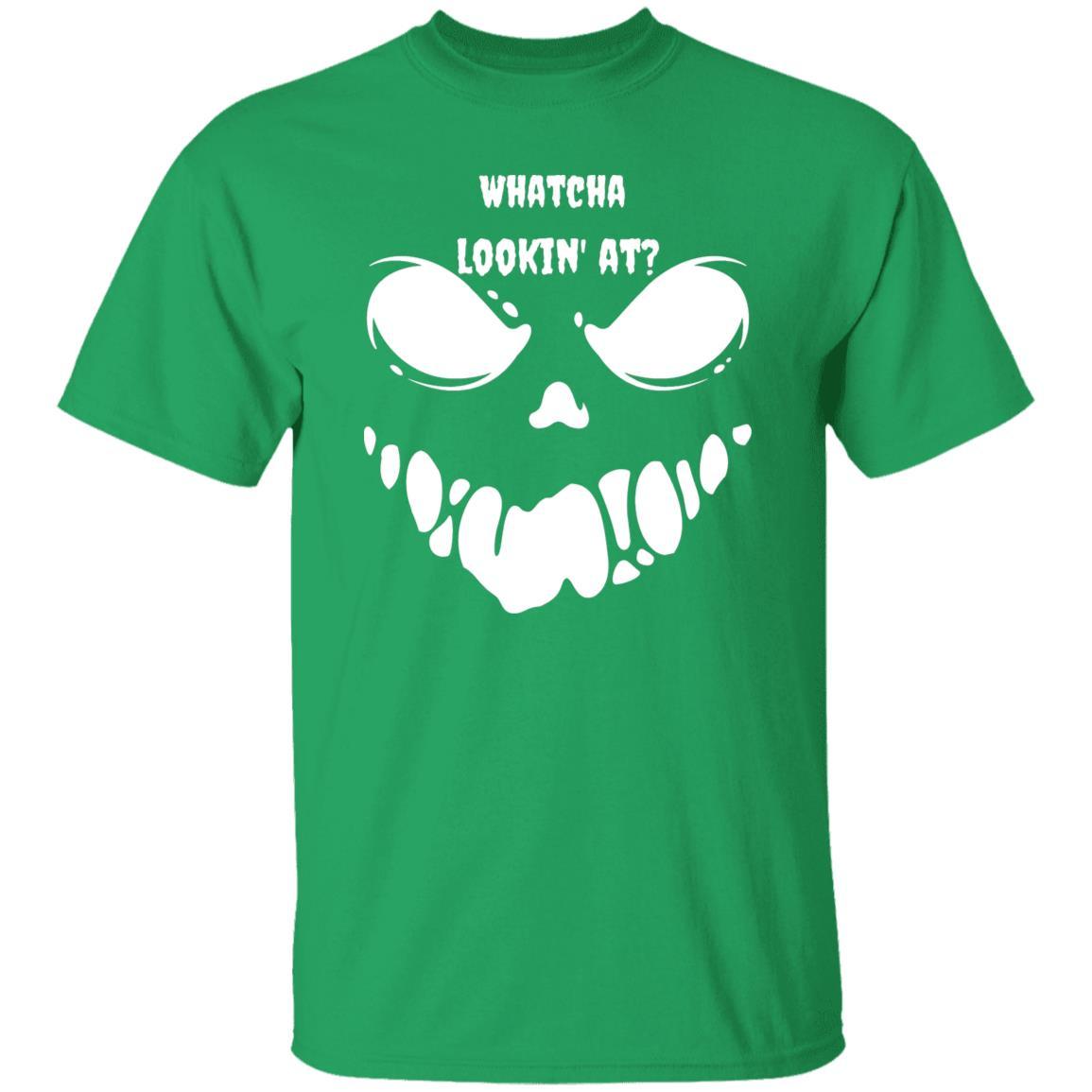 Whatcha Lookin' At (White) - Halloween - G500 5.3 oz. T-Shirt - ALL4THEGIFTOFIT