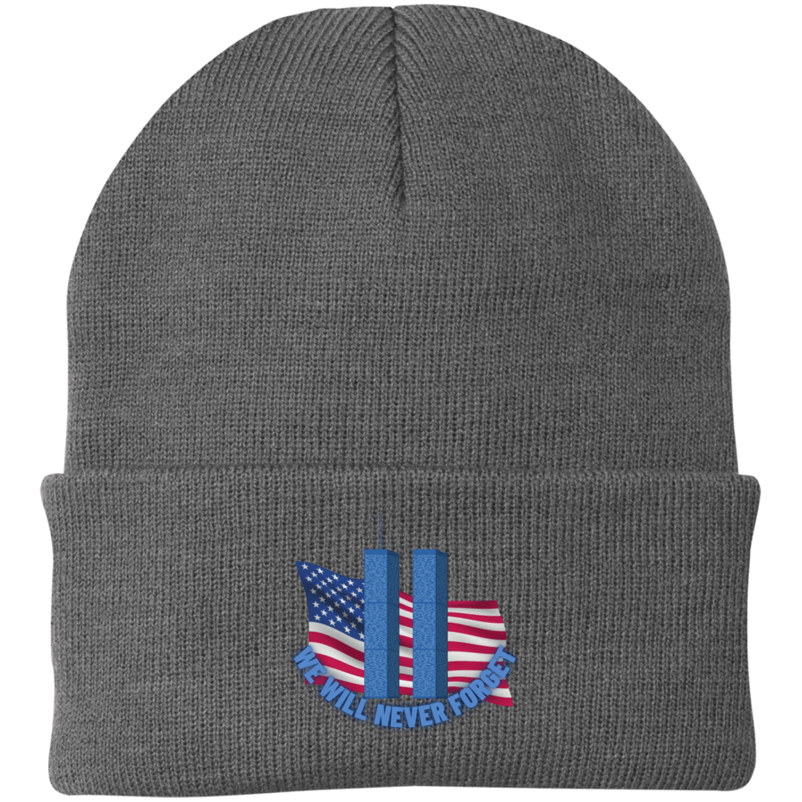 Never Forget (4) - CP90 Embroidered Knit Cap - ALL4THEGIFTOFIT