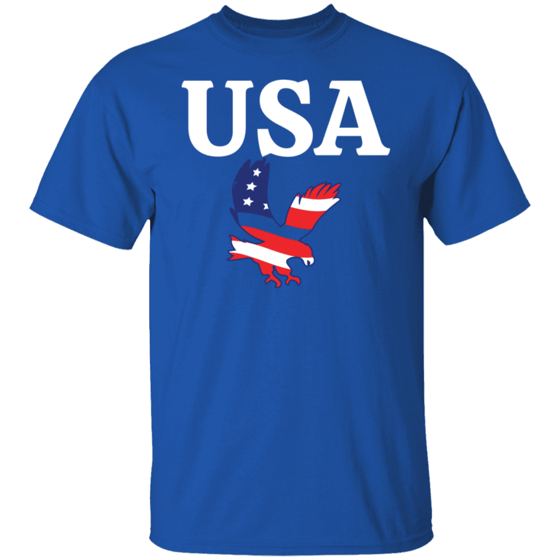 USA T-Shirt (White Design) - ALL4THEGIFTOFIT