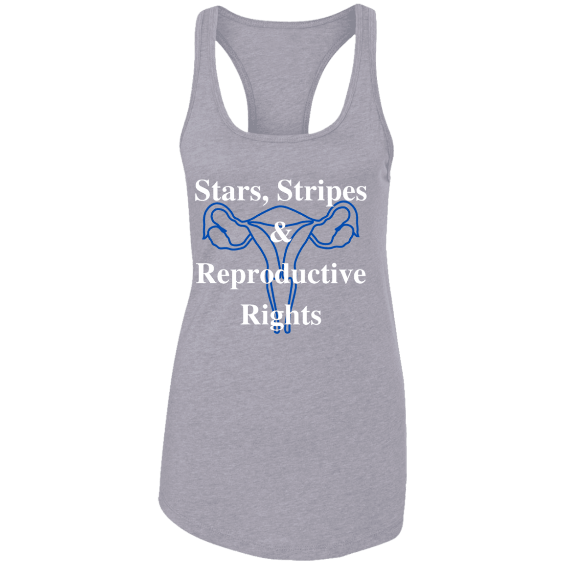 Stars, Stripes & Reproductive Rights - White & Blue Design - ALL4THEGIFTOFIT