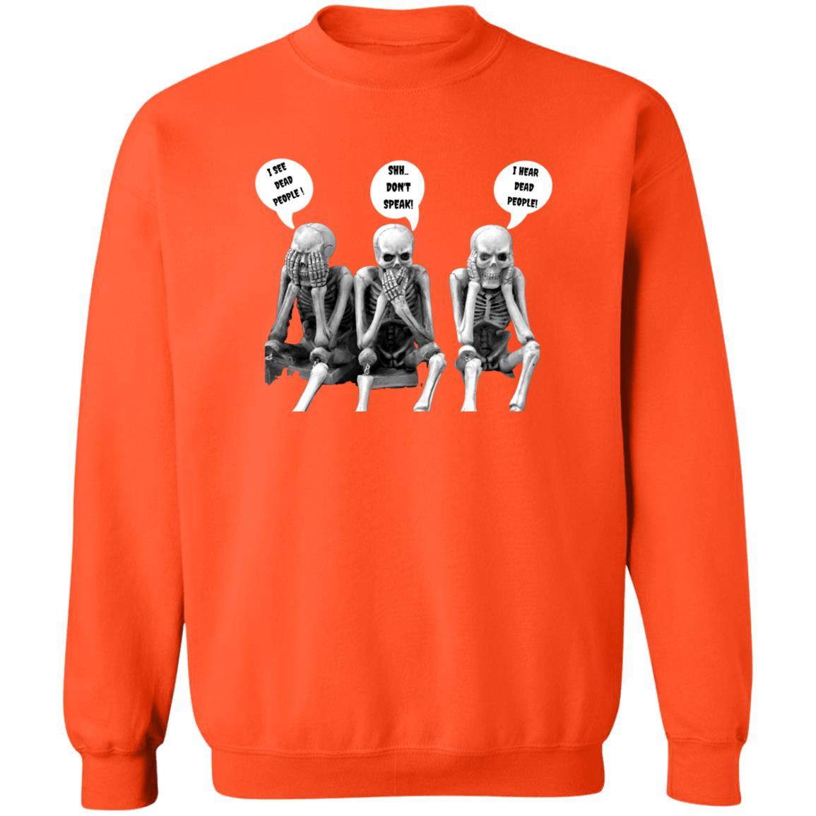 Three Skeletons - G180 Crewneck Pullover Sweatshirt - ALL4THEGIFTOFIT