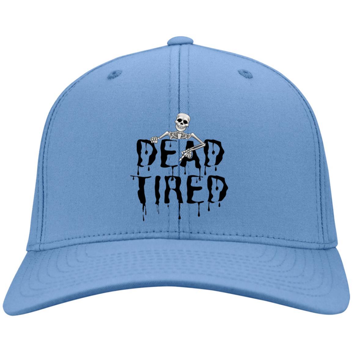 Dead Tired (Black) - Halloween - CP80 Embroidered Twill Cap - ALL4THEGIFTOFIT