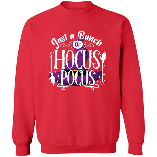 Just a Bunch of Hocus Pocus (Halloween) G180 Crewneck Pullover Sweatshirt - ALL4THEGIFTOFIT