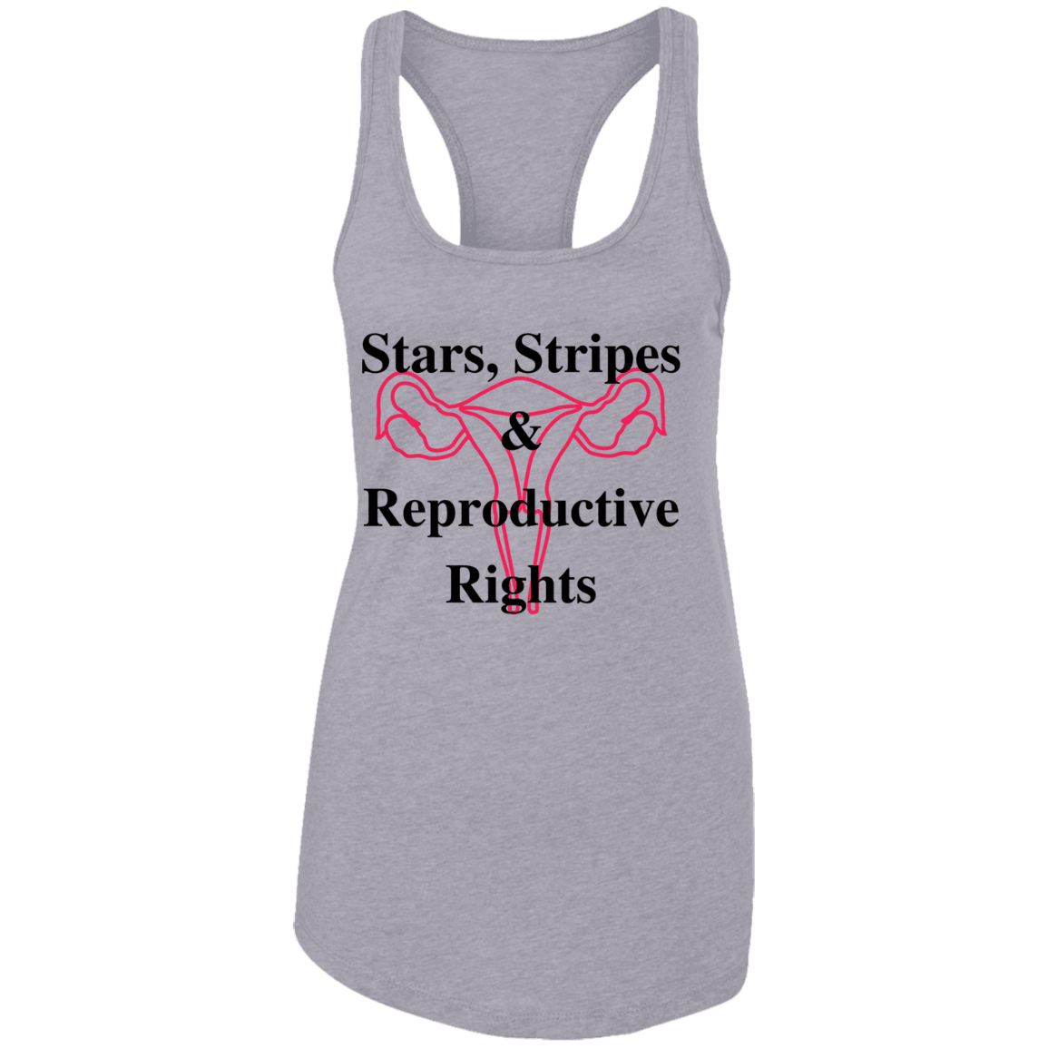 Stars, Stripes & Reproductive Rights - Black & Red Design - ALL4THEGIFTOFIT