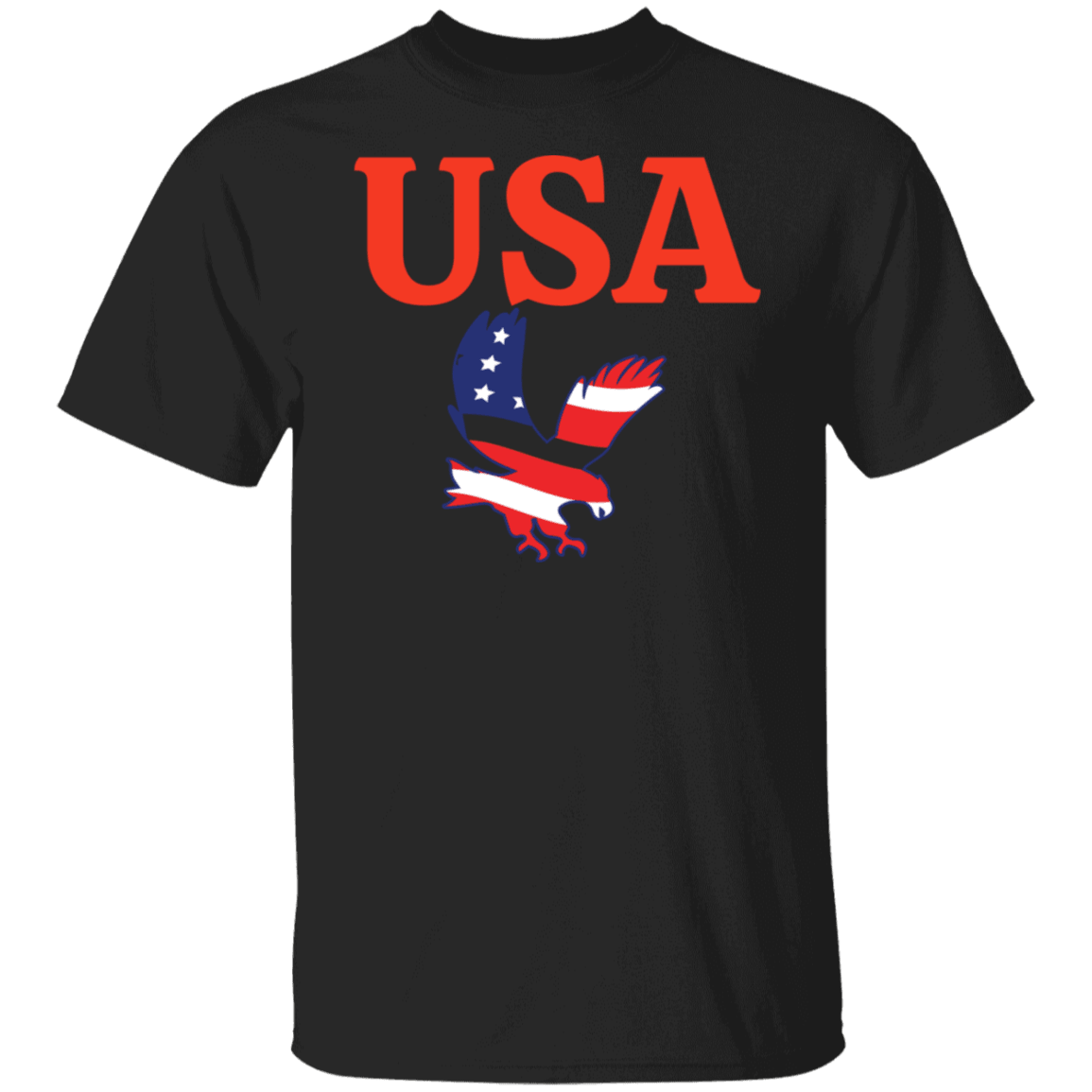 USA T-Shirt (Red Design) - ALL4THEGIFTOFIT