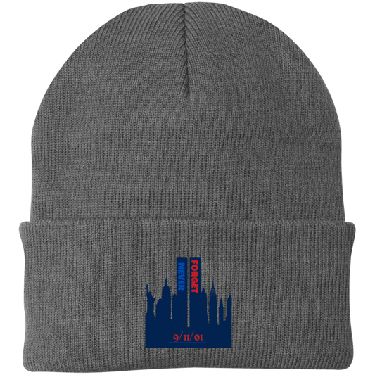 Never Forget (3) - CP90 Embroidered Knit Cap - ALL4THEGIFTOFIT