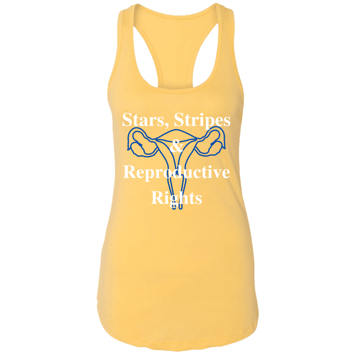 Stars, Stripes & Reproductive Rights - White & Blue Design - ALL4THEGIFTOFIT