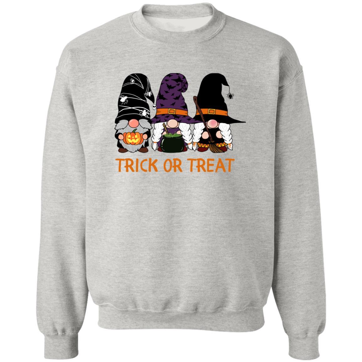 Trick or Treat - Halloween - G180 Crewneck Pullover Sweatshirt - ALL4THEGIFTOFIT