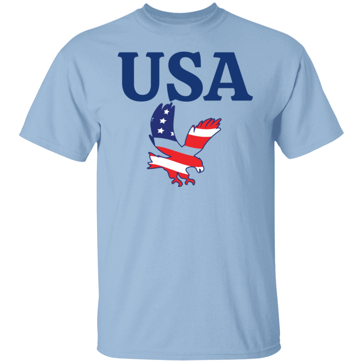 USA T-Shirt (Blue Design) - ALL4THEGIFTOFIT