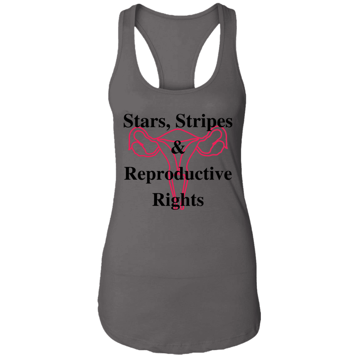 Stars, Stripes & Reproductive Rights - Black & Red Design - ALL4THEGIFTOFIT