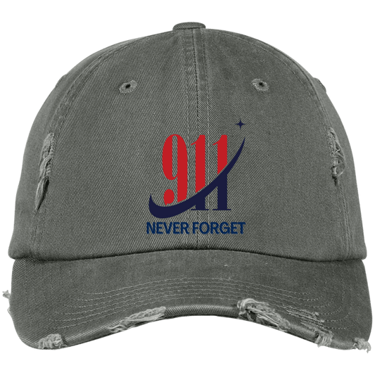 Never Forget (1) - DT600 Embroidered Distressed Dad Cap - ALL4THEGIFTOFIT