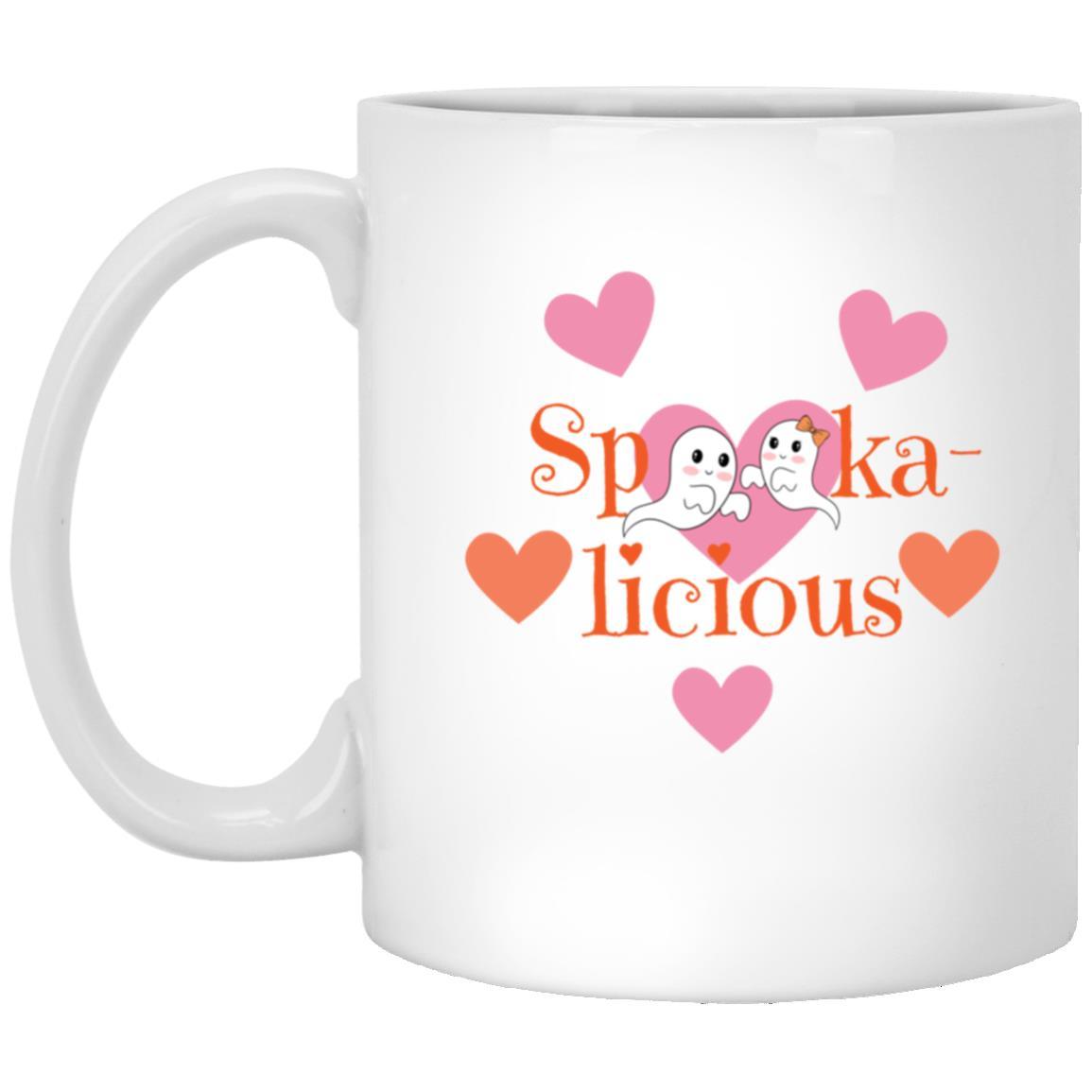 Spookalicious (Halloween) - White Mug - ALL4THEGIFTOFIT