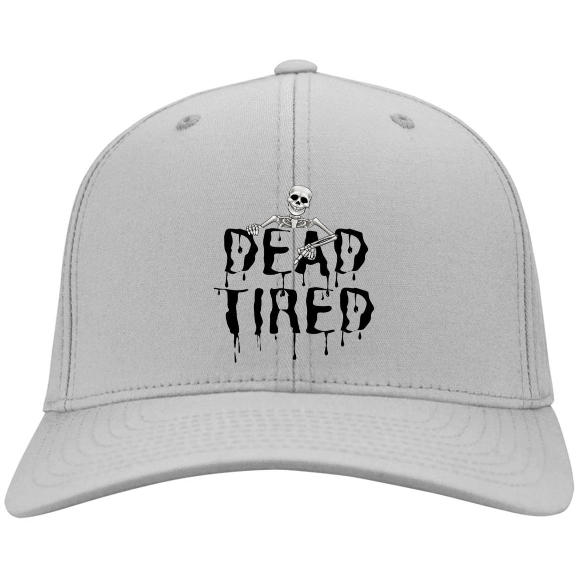 Dead Tired (Black) - Halloween - CP80 Embroidered Twill Cap - ALL4THEGIFTOFIT