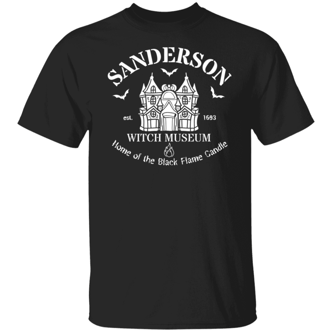 SANDERSON Witch Museum T Shirt - White Design - ALL4THEGIFTOFIT