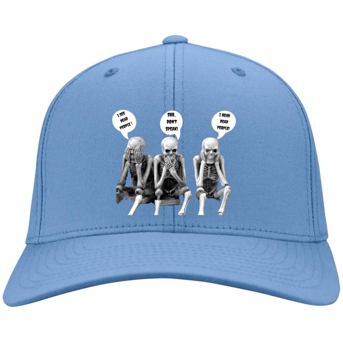 Three Skeletons (Halloween) - CP80 Embroidered Twill Cap - ALL4THEGIFTOFIT