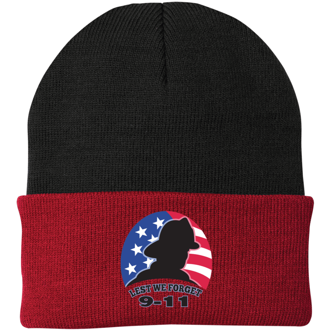 Never Forget (5) - CP90 Embroidered Knit Cap - ALL4THEGIFTOFIT