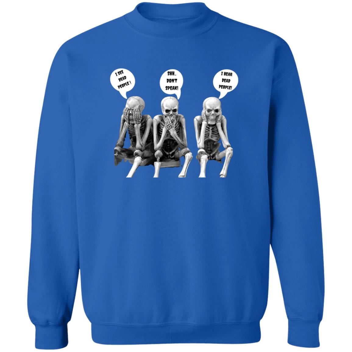 Three Skeletons - G180 Crewneck Pullover Sweatshirt - ALL4THEGIFTOFIT