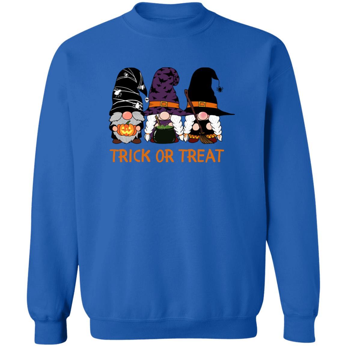 Trick or Treat - Halloween - G180 Crewneck Pullover Sweatshirt - ALL4THEGIFTOFIT