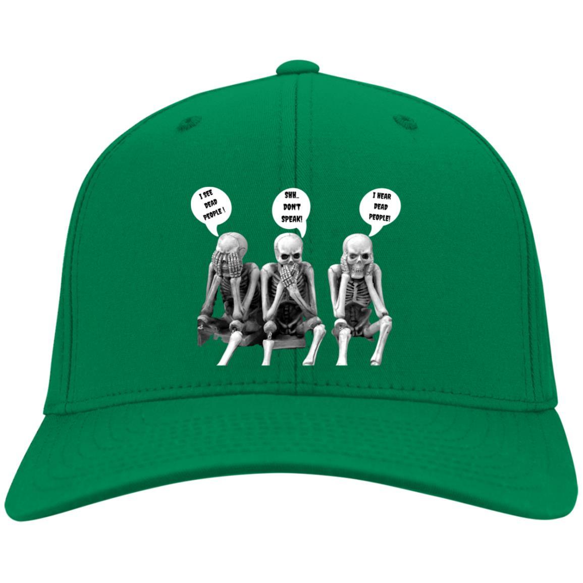 Three Skeletons (Halloween) - CP80 Embroidered Twill Cap - ALL4THEGIFTOFIT