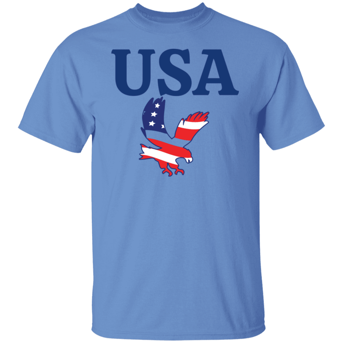 USA T-Shirt (Blue Design) - ALL4THEGIFTOFIT