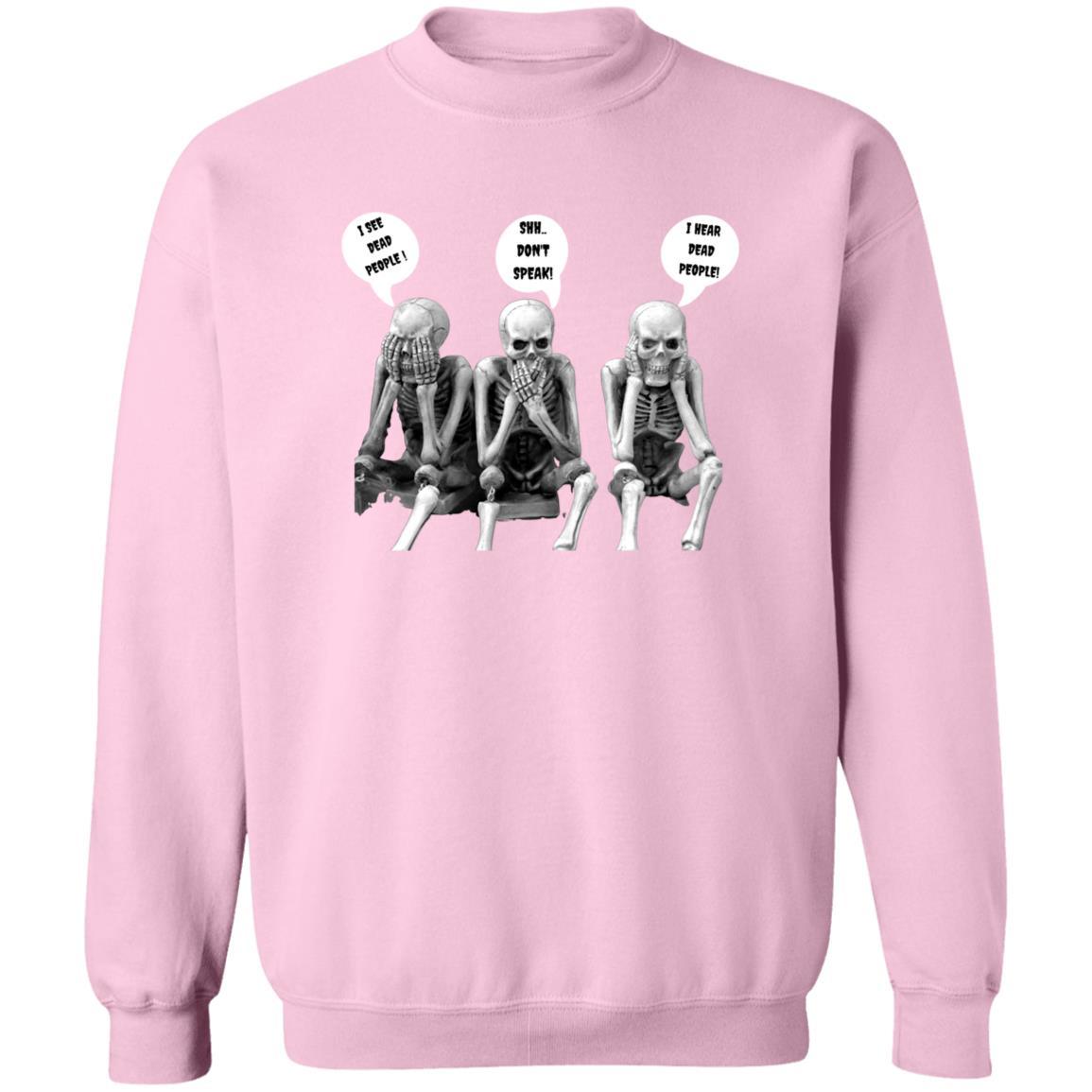 Three Skeletons - G180 Crewneck Pullover Sweatshirt - ALL4THEGIFTOFIT