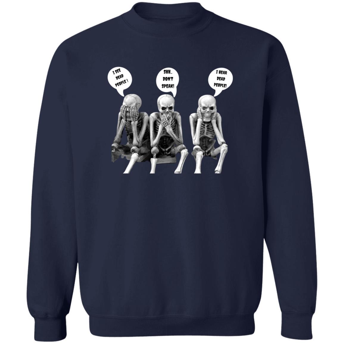 Three Skeletons - G180 Crewneck Pullover Sweatshirt - ALL4THEGIFTOFIT