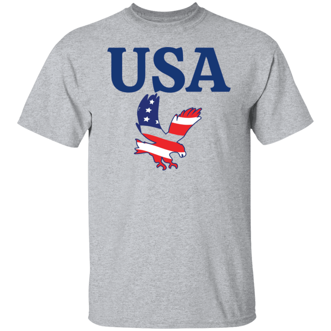 USA T-Shirt (Blue Design) - ALL4THEGIFTOFIT