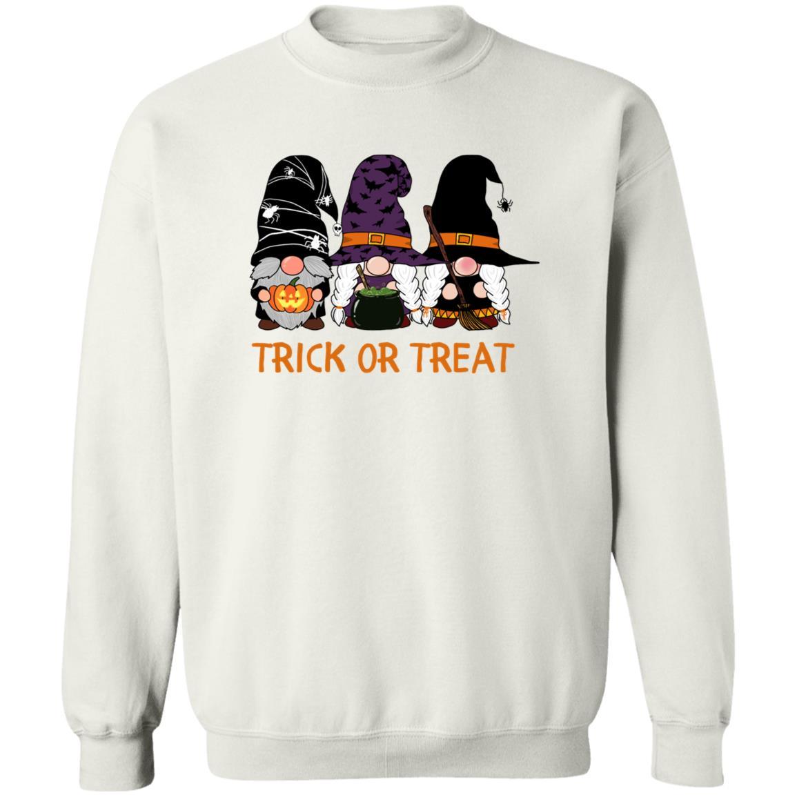 Trick or Treat - Halloween - G180 Crewneck Pullover Sweatshirt - ALL4THEGIFTOFIT