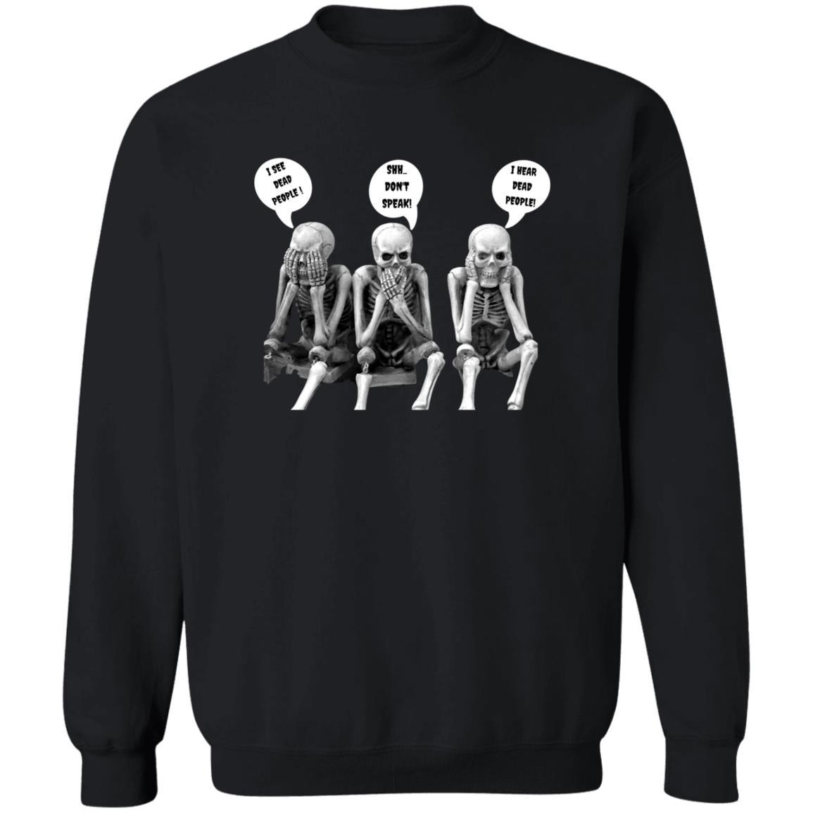 Three Skeletons - G180 Crewneck Pullover Sweatshirt - ALL4THEGIFTOFIT