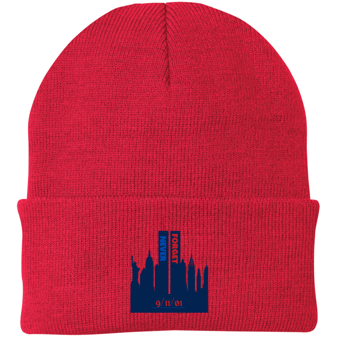 Never Forget (3) - CP90 Embroidered Knit Cap - ALL4THEGIFTOFIT