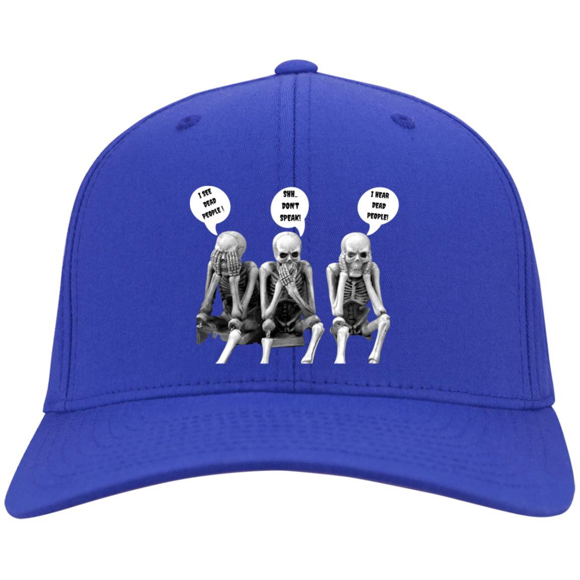 Three Skeletons (Halloween) - CP80 Embroidered Twill Cap - ALL4THEGIFTOFIT