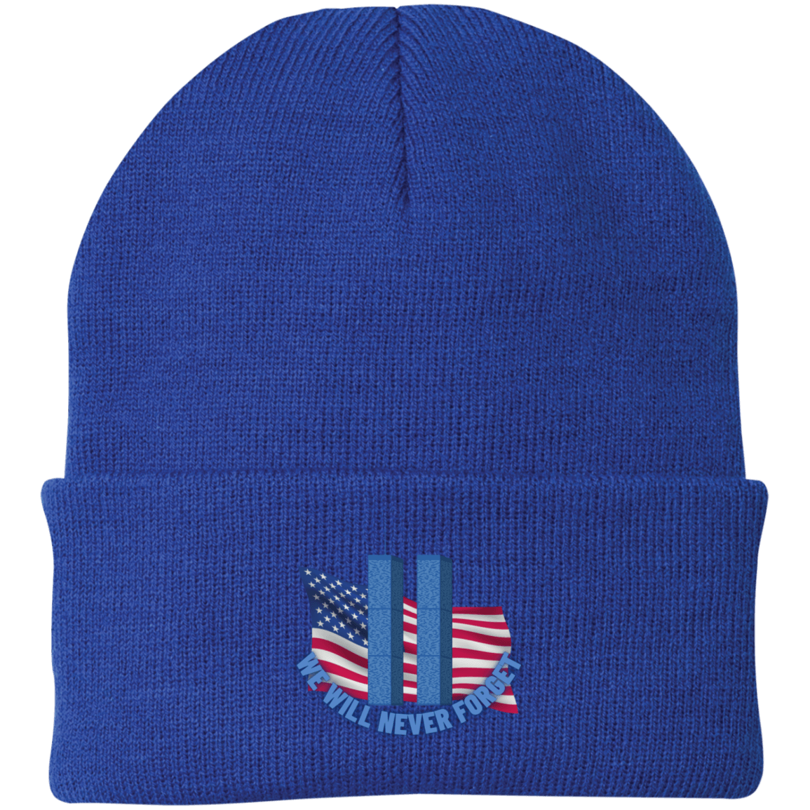 Never Forget (4) - CP90 Embroidered Knit Cap - ALL4THEGIFTOFIT