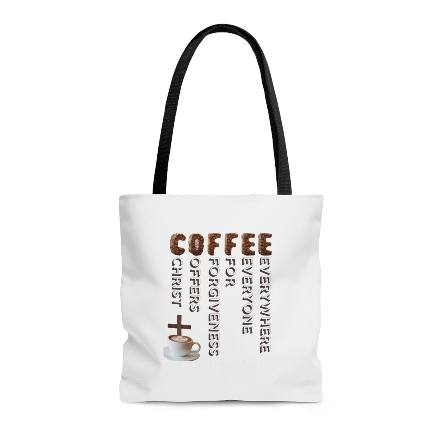 C.O.F.F.E.E. Tote Bag (AOP) - ALL4THEGIFTOFIT