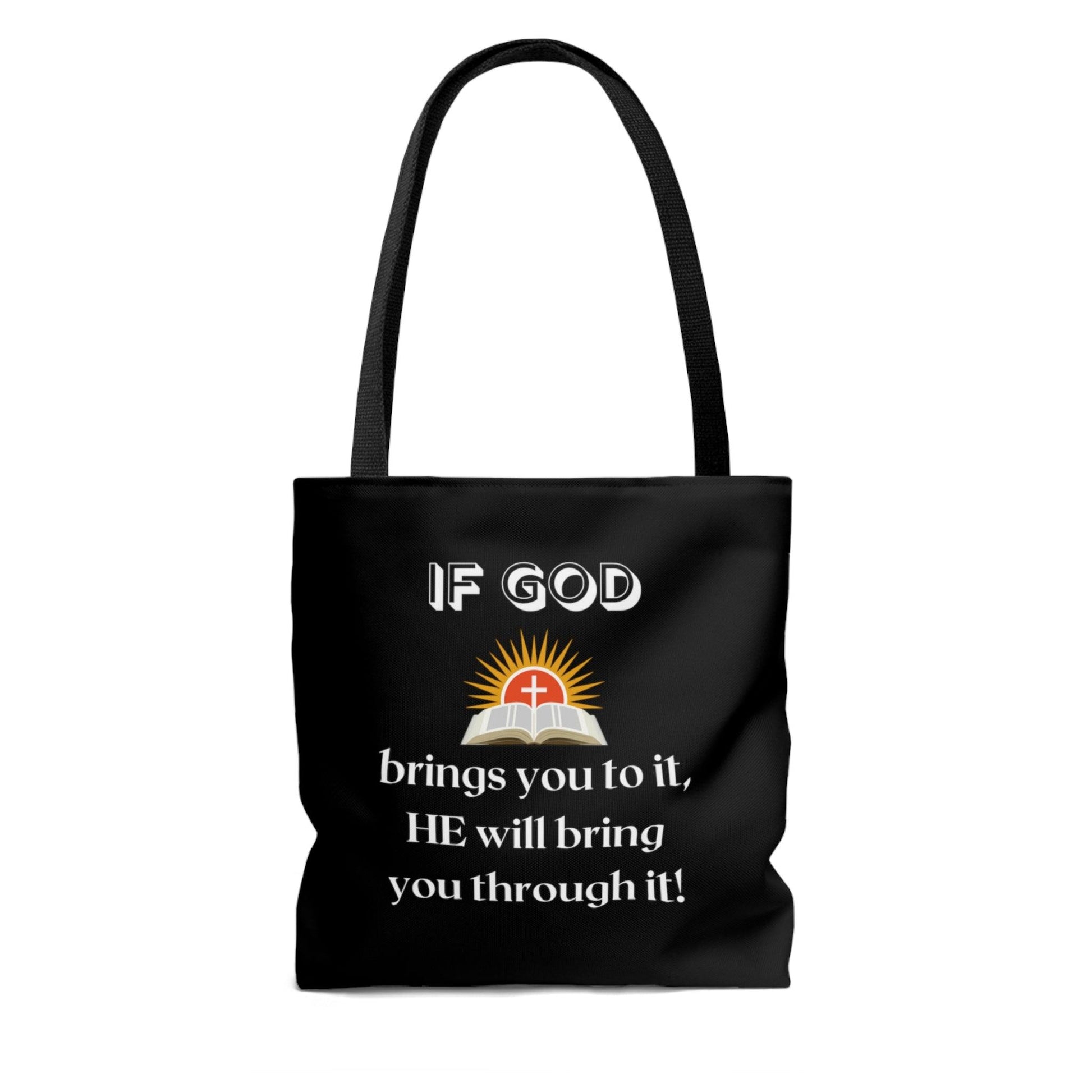 If God Brings You To It Tote Bag (AOP) - ALL4THEGIFTOFIT